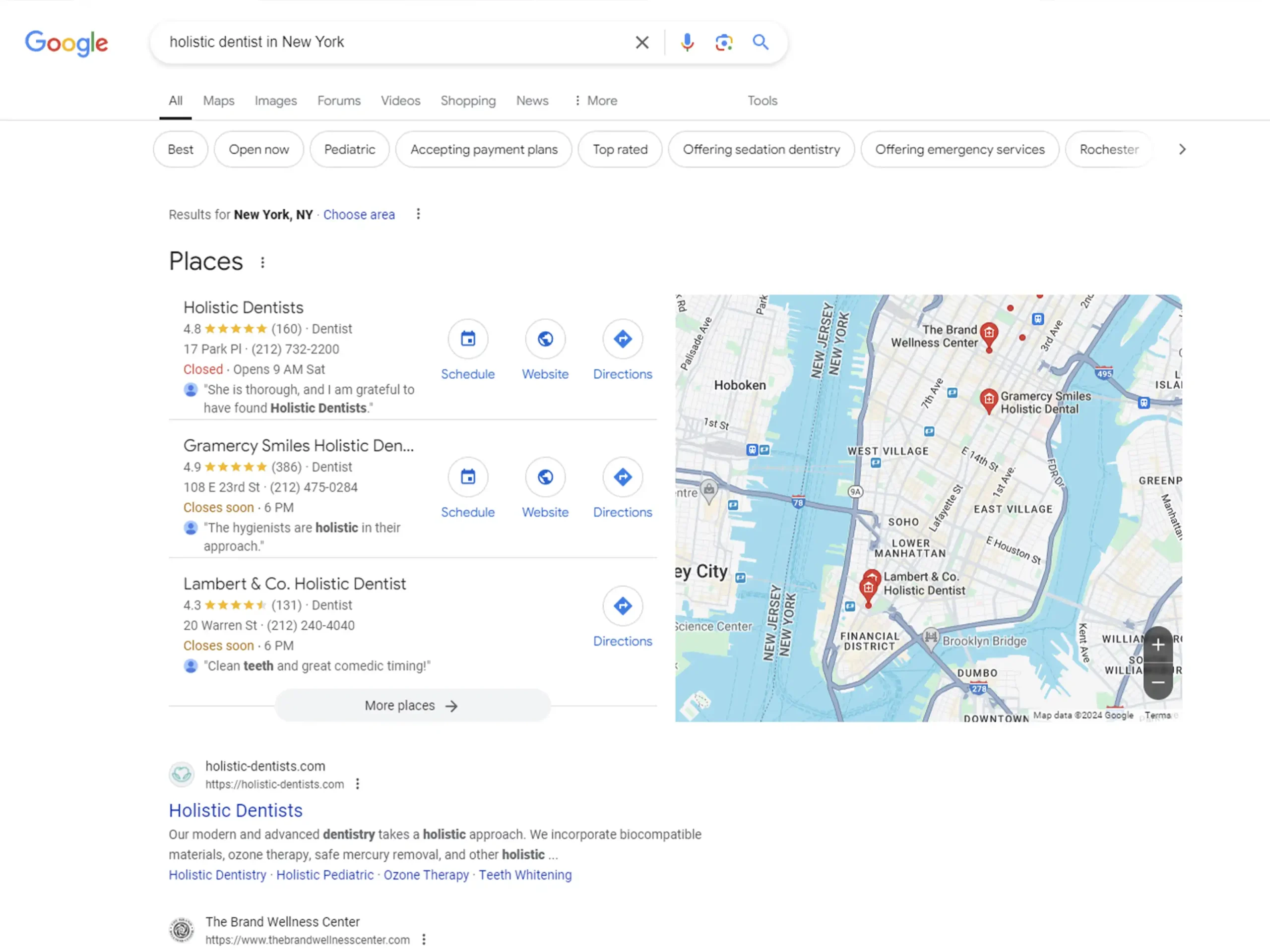 google ads for holistic dentists